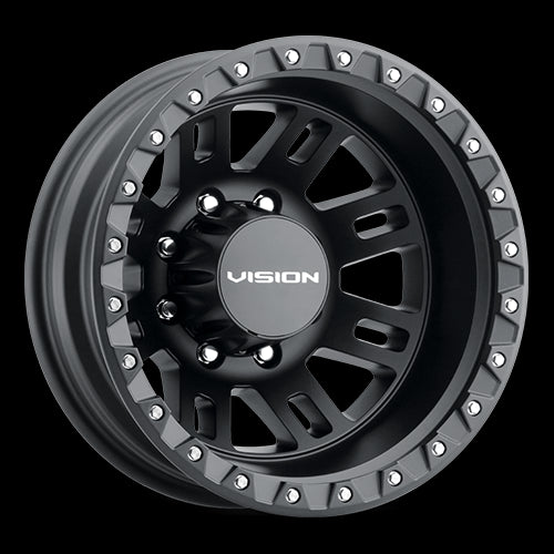 408A6681SBF - Vision 408 MANX 2 16X6 8X165.1 115mm Satin Black - Vision Wheels Canada