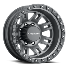 Load image into Gallery viewer, 408-7681SGBLR - Vision 408 MANX 2 17X6.5 8X165.1 -143.35mm Satin Grey - Vision Wheels Canada