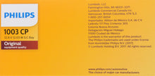Load image into Gallery viewer, 1003CP Philips Standard Miniature 1003 - Standard - Multiple Commercial 10-Pack Philips Bulbs