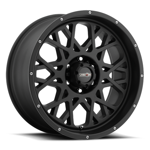 412-8970SB12 - Vision 412 Rocker 18X9 8X170 12mm Satin Black - Vision Wheels Canada