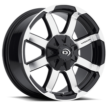 Load image into Gallery viewer, 413-6881GBMF0 - Vision 413 Valor 16X8 8X165.1 0mm Gloss Black Machined Face - Vision Wheels Canada