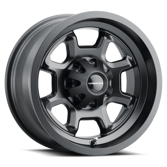 415-147115MB4 - Vision 415 Bomb 14X7 4X115 2.5mm Matte Black - Vision Wheels Canada