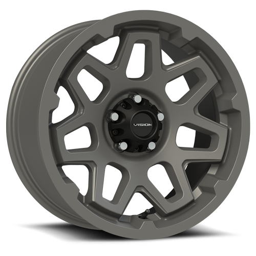 416VT8965SG18 - Vision 416 Se7En 18X9 5X114.3 18mm Satin Grey - Vision Wheels Canada