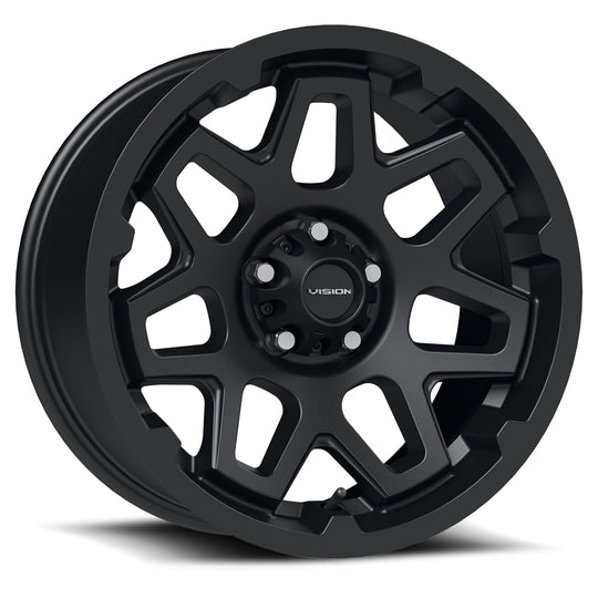 416-8973SB12 - Vision 416 Se7en 18X9 5X127 12mm Satin Black - Vision Wheels Canada