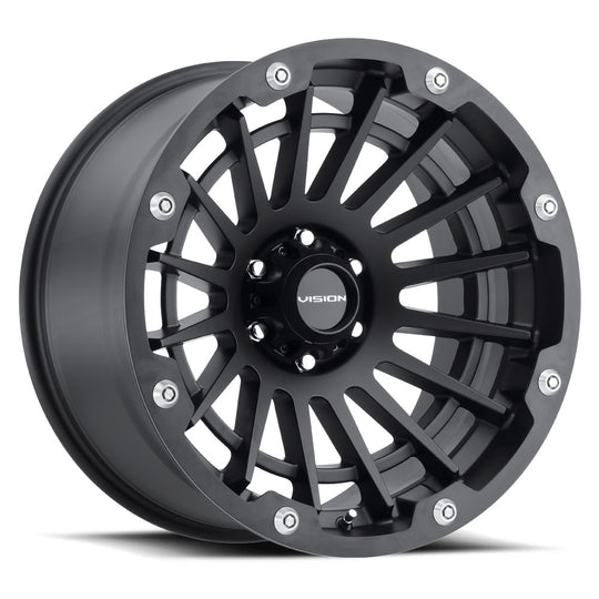 417-8973SB12 - Vision 417 Creep 18X9 5X127 12mm Satin Black - Vision Wheels Canada
