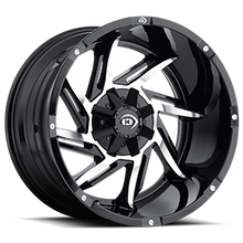 Charger l'image dans la galerie, 422-7983GBMF-12 - Vision 422 Prowler 17X9 6X139.7 -12mm Gloss Black Machined Face - Vision Wheels Canada