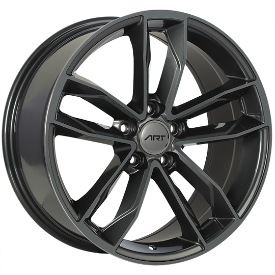 R12918001 - ART Replica 129 18X8 5X112 ET 35mm Dark Gunmetal - ART Replica Wheels Canada