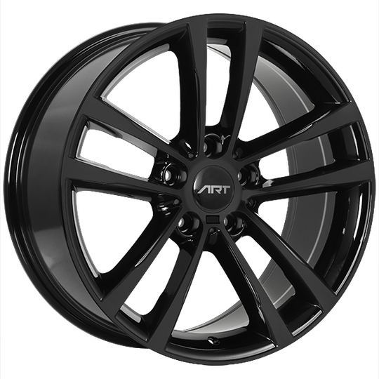R13217002 - ART Replica 132 17X8 5X120 ET 35mm Gloss Black - ART Replica Wheels Canada
