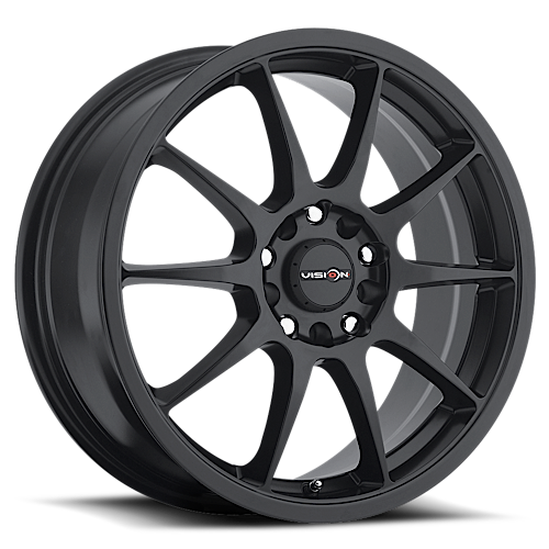 425-7703MB42 - Vision 425 Bane 17X7 6X139.7 / 6X135 42mm Matte Black - Vision Wheels Canada
