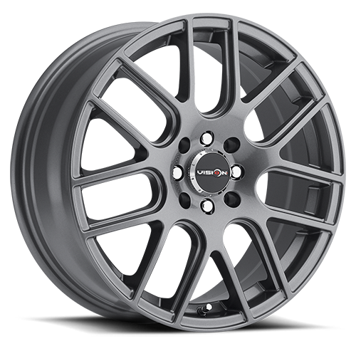426H4503GM38 - Vision 426?Cross II 14X5.5 4X100 / 4X114.3 38mm Gunmetal - Vision Wheels Canada