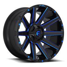 Load image into Gallery viewer, D64422001847 - Fuel Off-Road D644 Contra 22X10 8X180 ET -18mm Gloss Black Blue Tinted Clear - Fuel Off-Road Wheels Canada