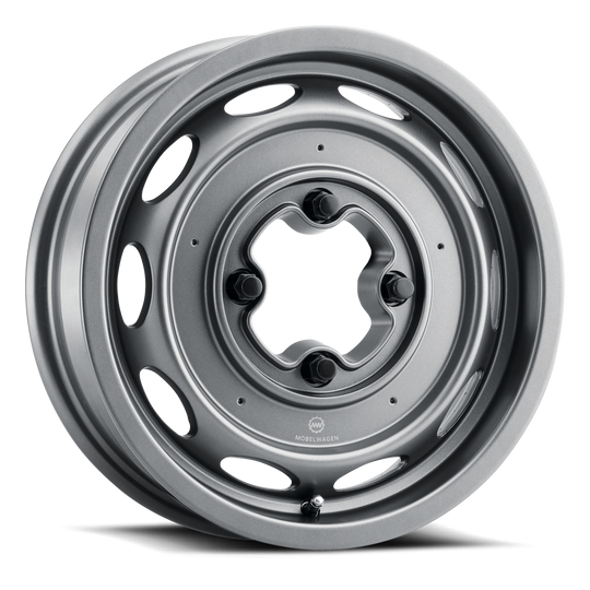 MWR-430G-54530+25 - Mobelwagen MWR 430G Interceptor 15X4.5 4X130 25mm Satin Gunmetal - Mobelwagen Wheels Canada