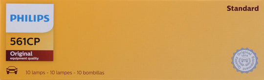 561CP Philips Standard Miniature 561 - Standard - Multiple Commercial 10-Pack Philips Bulbs