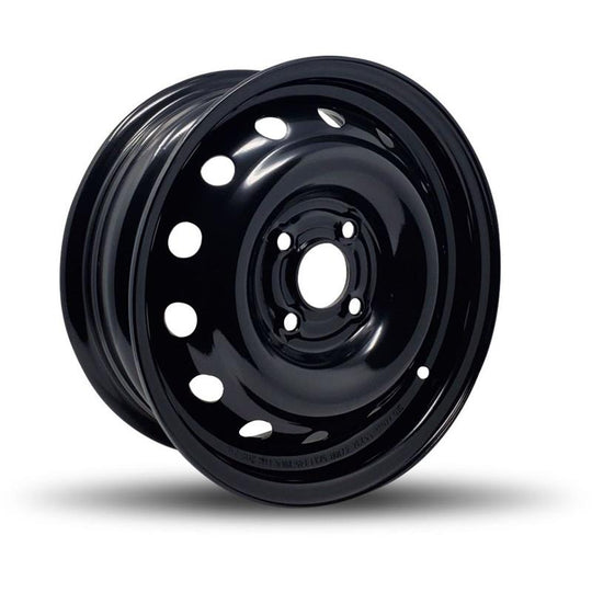 440000 - DTD Steel Wheel 14X5.5 4X100 ET 45mm Black - DTD Wheels Canada