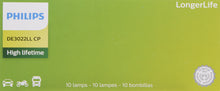 Load image into Gallery viewer, DE3022LLCP Philips LongerLife Miniature DE3022LL - LongerLife - Multiple Commercial 10-Pack Philips Bulbs