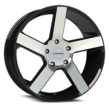 Load image into Gallery viewer, 472V24936GBMF30 - Vision 472 Switchback 24X9.5 6X135 30mm Gloss Black Machined Face - Vision Wheels Canada