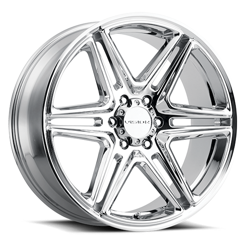 476-24936C30 - Vision 476 Wedge 24X9.5 6X135 30mm Chrome - Vision Wheels Canada