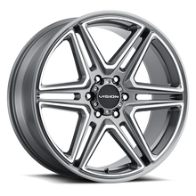 Charger l'image dans la galerie, 476-2984GMMF30 - Vision 476 Wedge 20X9 6X139.7 30mm Gunmetal Machined Face - Vision Wheels Canada