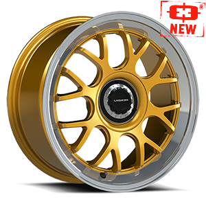 478-7813GOML38 - Vision 478 Alpine 17X8 5X105 / 5X115 38mm Gold Machined Lip - Vision Wheels Canada