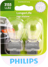 Load image into Gallery viewer, 3155LLB2 Philips LongerLife Miniature 3155LL - LongerLife - Twin Blister Pack Philips Bulbs