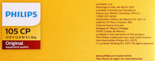 Load image into Gallery viewer, 105CP Philips Standard Miniature 105 - Standard - Multiple Commercial 10-Pack Philips Bulbs