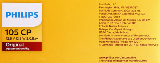 105CP Philips Standard Miniature 105 - Standard - Multiple Commercial 10-Pack Philips Bulbs