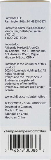H3CVPS2 Philips CrystalVision platinum Foglight H3 - CrystalVision Platinum - Twin Special Pack Philips Bulbs