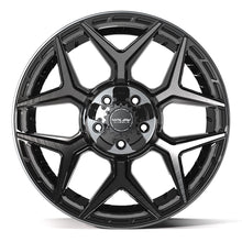 Charger l'image dans la galerie, 4P06-20090-5D55-0BBT - 4Play 4P06 20X9 5X127 / 5X139.7 ET0mm Gloss Black with Brushed Face &amp; Tinted Clear - 4Play Wheels Canada