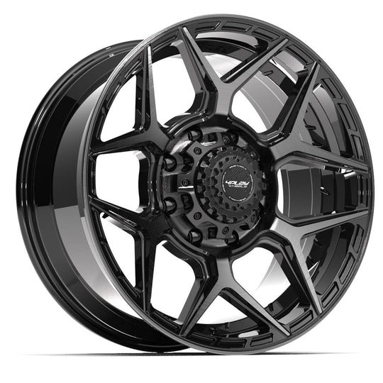 4P06-20090-8650-0BBT - 4Play 4P06 20X9 8X165.1 ET0mm Gloss Black with Brushed Face & Tinted Clear - 4Play Wheels Canada