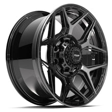 Charger l'image dans la galerie, 4P06-20090-8650-0BBT - 4Play 4P06 20X9 8X165.1 ET0mm Gloss Black with Brushed Face &amp; Tinted Clear - 4Play Wheels Canada