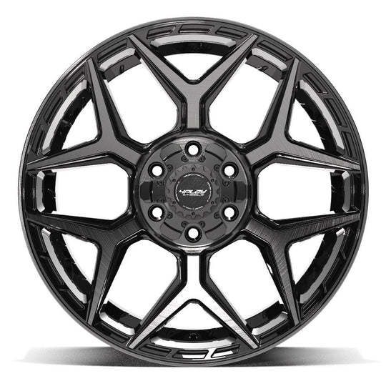 4P06-20100-6D55-18BBT - 4Play 4P06 20X10 6X139.7 / 6X135 ET-18mm Gloss Black with Brushed Face & Tinted Clear - 4Play Wheels Canada