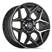 Load image into Gallery viewer, 4P06-22090-6D55-12BBT - 4Play 4P06 22X9 6X139.7 / 6X135 ET12mm Gloss Black with Brushed Face &amp; Tinted Clear - 4Play Wheels Canada