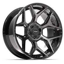 Load image into Gallery viewer, 4P06-22100-5D55-18BBT - 4Play 4P06 22X10 5X127 / 5X139.7 ET-18mm Gloss Black with Brushed Face &amp; Tinted Clear - 4Play Wheels Canada