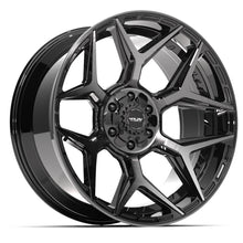 Load image into Gallery viewer, 4P06-22100-6D55-18BBT - 4Play 4P06 22X10 6X139.7 / 6X135 ET-18mm Gloss Black with Brushed Face &amp; Tinted Clear - 4Play Wheels Canada