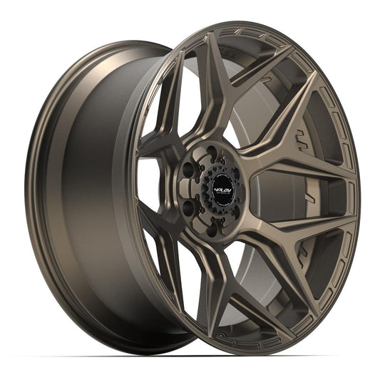 4P06-22100-6D55-18BR - 4Play 4P06 22X10 6X139.7 / 6X135 ET-18mm Bronze - 4Play Wheels Canada