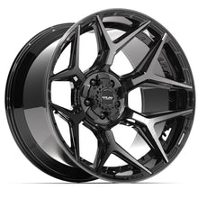 Load image into Gallery viewer, 4P06-22120-5D55-44BBT - 4Play 4P06 22X12 5X127 / 5X139.7 ET-44mm Gloss Black with Brushed Face &amp; Tinted Clear - 4Play Wheels Canada