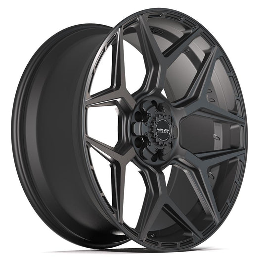 4P06-24100-6D55-18B1 - 4Play 4P06 24X10 6X139.7 / 6X135 ET18mm Satin Black - 4Play Wheels Canada