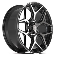 Charger l'image dans la galerie, 4P06-24100-6D55-18BBT - 4Play 4P06 24X10 6X139.7 / 6X135 ET18mm Gloss Black with Brushed Face &amp; Tinted Clear - 4Play Wheels Canada