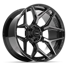 Load image into Gallery viewer, 4P06-24120-6D55-44BBT - 4Play 4P06 24X12 6X139.7 / 6X135 ET-44mm Gloss Black with Brushed Face &amp; Tinted Clear - 4Play Wheels Canada