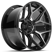 Load image into Gallery viewer, 4P06-24120-6D55-44BBT - 4Play 4P06 24X12 6X139.7 / 6X135 ET-44mm Gloss Black with Brushed Face &amp; Tinted Clear - 4Play Wheels Canada