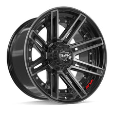 Load image into Gallery viewer, 4P08-20100-6D55-18BBT - 4Play 4P08 20X10 6X139.7 / 6X135 ET-18mm Gloss Black with Brushed Face &amp; Tinted Clear - 4Play Wheels Canada