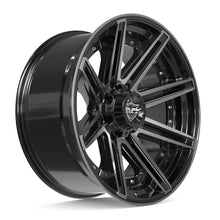 Load image into Gallery viewer, 4P08-22100-8170-24BBT - 4Play 4P08 22X10 8X170 ET-24mm Gloss Black with Brushed Face &amp; Tinted Clear - 4Play Wheels Canada