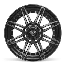 Load image into Gallery viewer, 4P08-22100-8650-24BBT - 4Play 4P08 22X10 8X165.1 ET-24mm Gloss Black with Brushed Face &amp; Tinted Clear - 4Play Wheels Canada