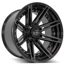 Charger l'image dans la galerie, 4P08-22120-5D55-44BBT - 4Play 4P08 22X12 5X127 5X139.7 ET-44mm Gloss Black Brushed with Tinted Clear - 4Play Wheels Canada
