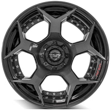 Load image into Gallery viewer, 4P50-22120-5D55-44BBT - 4Play 4P50 22X12 5X139.7 / 5X127 -44mm Gloss Black W/ Brushed Face &amp; Tinted Clear - 4Play Wheels Canada