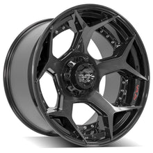 Load image into Gallery viewer, 4P50-22120-5D55-44BBT - 4Play 4P50 22X12 5X139.7 / 5X127 -44mm Gloss Black W/ Brushed Face &amp; Tinted Clear - 4Play Wheels Canada
