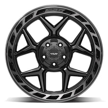 Charger l'image dans la galerie, 4P55-20100-5D55-18BBT - 4Play 4P55 20X10 5X127 / 5X139.7 ET-18mm Gloss Black with Brushed Face &amp; Tinted Clear - 4Play Wheels Canada