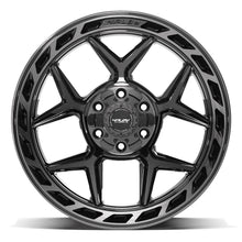 Load image into Gallery viewer, 4P55-20100-6D55-18BBT - 4Play 4P55 20X10 6X139.7 / 6X135 ET-18mm Gloss Black with Brushed Face &amp; Tinted Clear - 4Play Wheels Canada