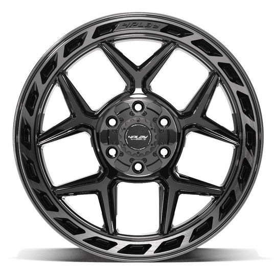 4P55-20100-6D55-18BBT - 4Play 4P55 20X10 6X139.7 / 6X135 ET-18mm Gloss Black with Brushed Face & Tinted Clear - 4Play Wheels Canada
