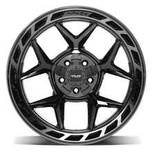 Load image into Gallery viewer, 4P55-20120-5D55-44BBT - 4Play 4P55 20X12 5X127 / 5X139.7 ET-44mm Gloss Black with Brushed Face &amp; Tinted Clear - 4Play Wheels Canada